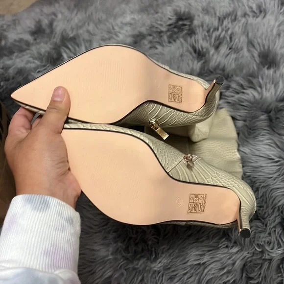 Beige Croc Boots - Picture 3 of 3